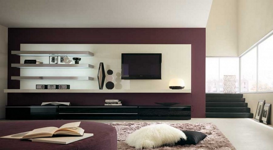 ТВ зона в современном стиле