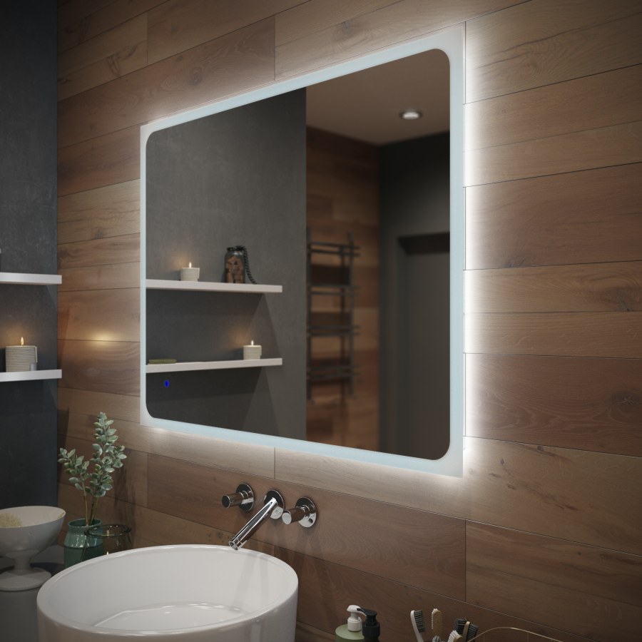 Зеркало AQUALED Loft Ellipse 75х90 с подсветкой