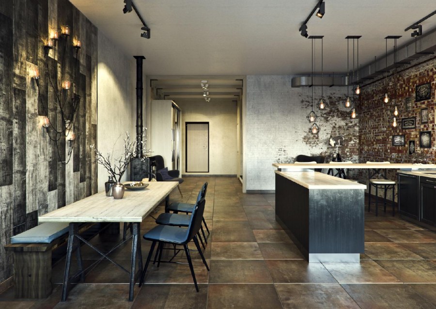 Дешевый но стильный лофт