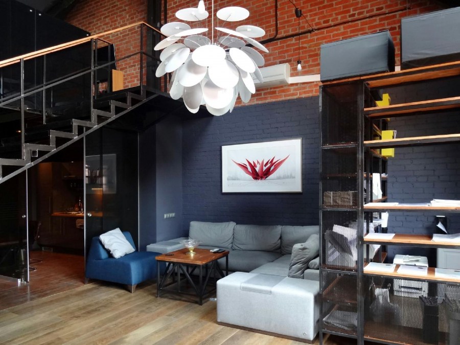 Двухуровневый лофт 60 кв м