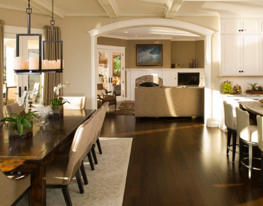 Кухня-столовая в частном доме