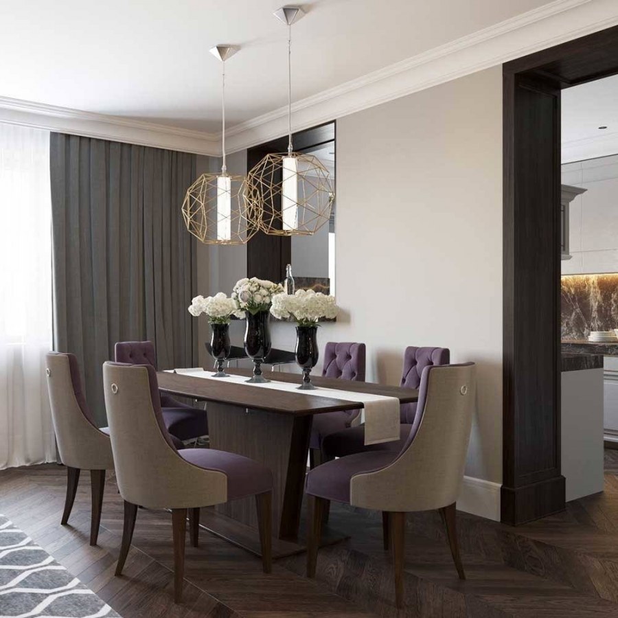 Интерьер арт деко гостиная кухня