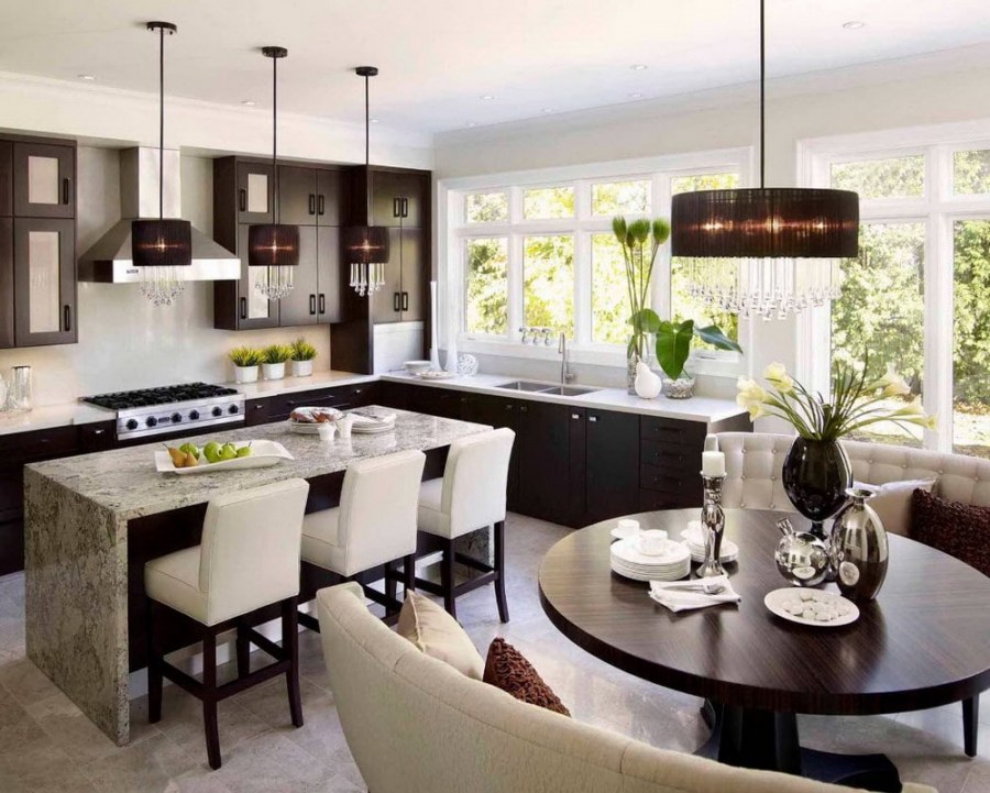 Красивые кухни столовые