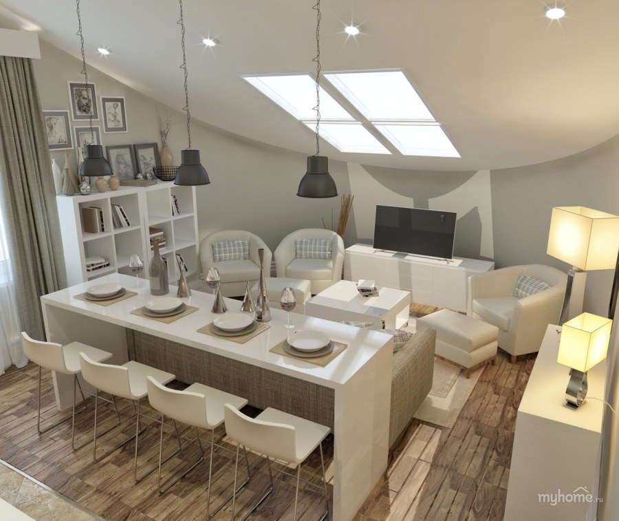 Гостиная в таунхаусе