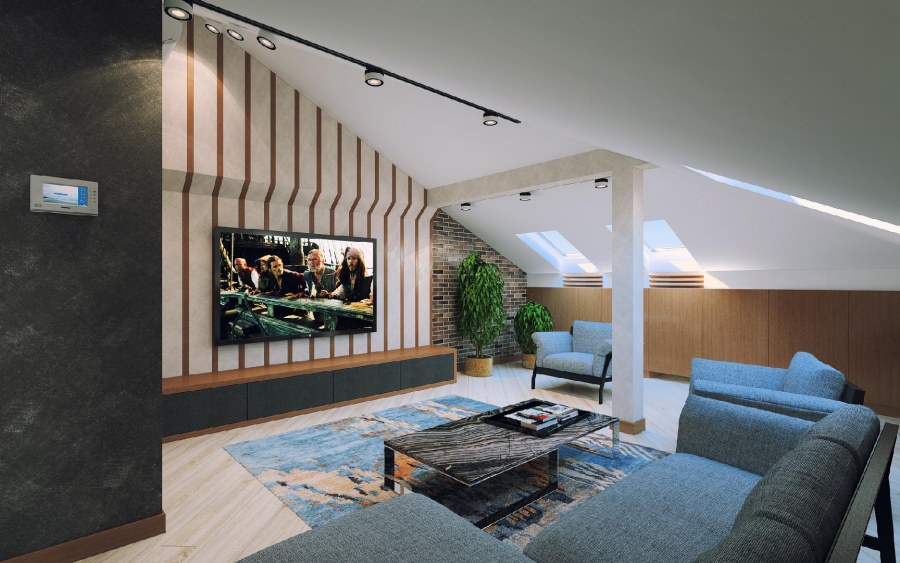 Проект таунхауса внутри