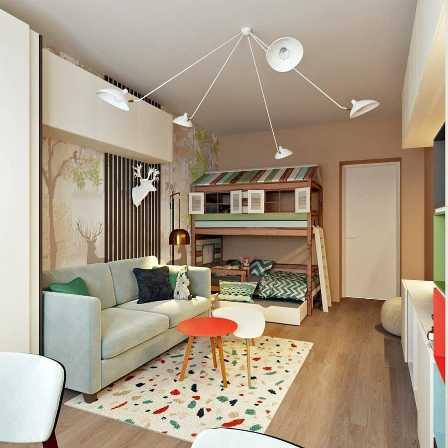 Планировка детской комнаты план 12 кв м