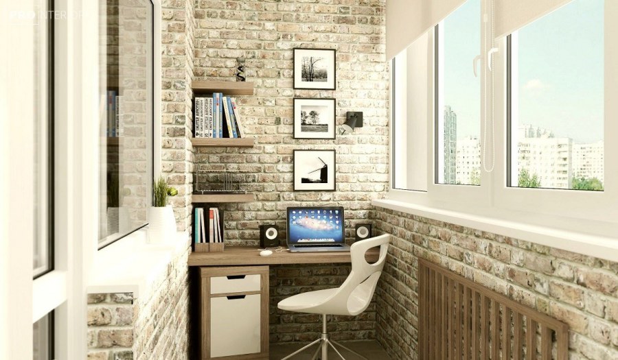 Интерьер лоджии 6 метров