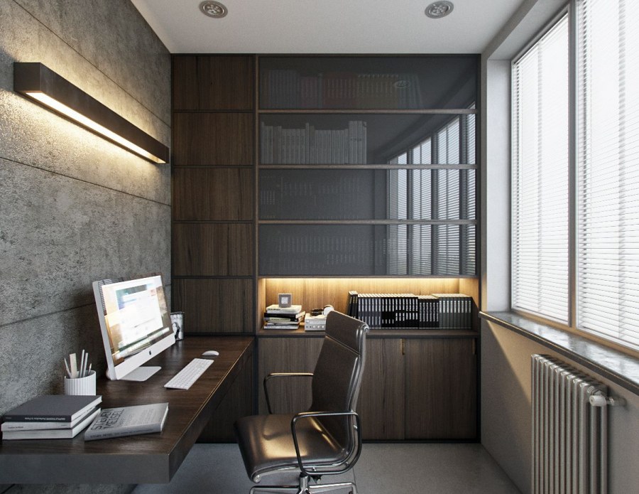 Балкон в стиле лофт п 44т