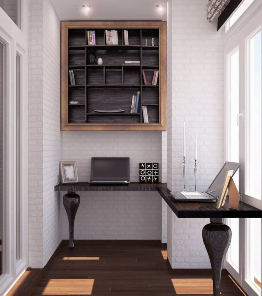 Отделка лоджии под кабинет