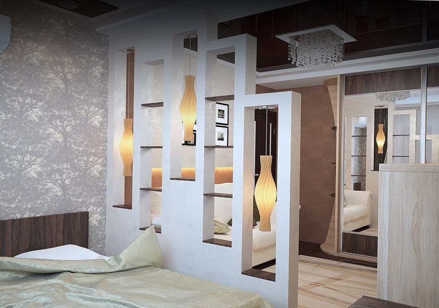 Перегородка для зонирования комнаты