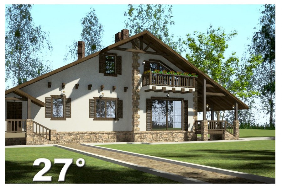 Шале из клееного бруса "Алпин"