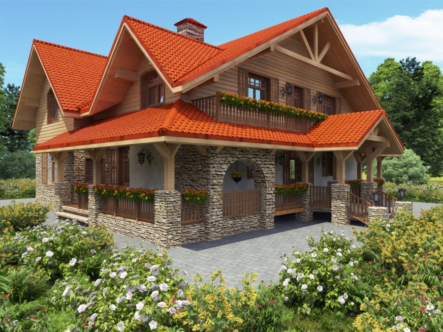 Шале с гаражом