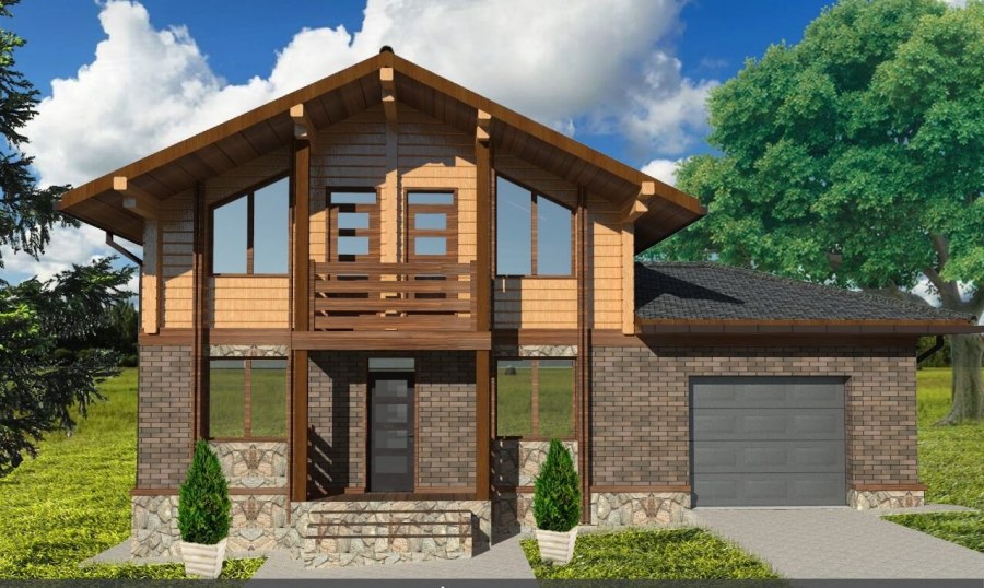 Комбинированный дом