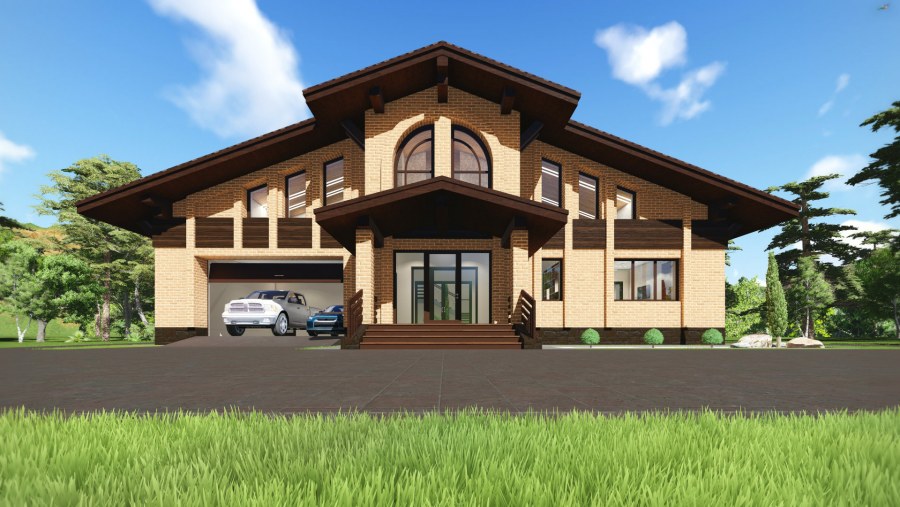 Дом в стиле Шале 100 кв.м