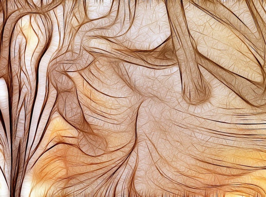 Абстракция в бежево-коричневых тонах