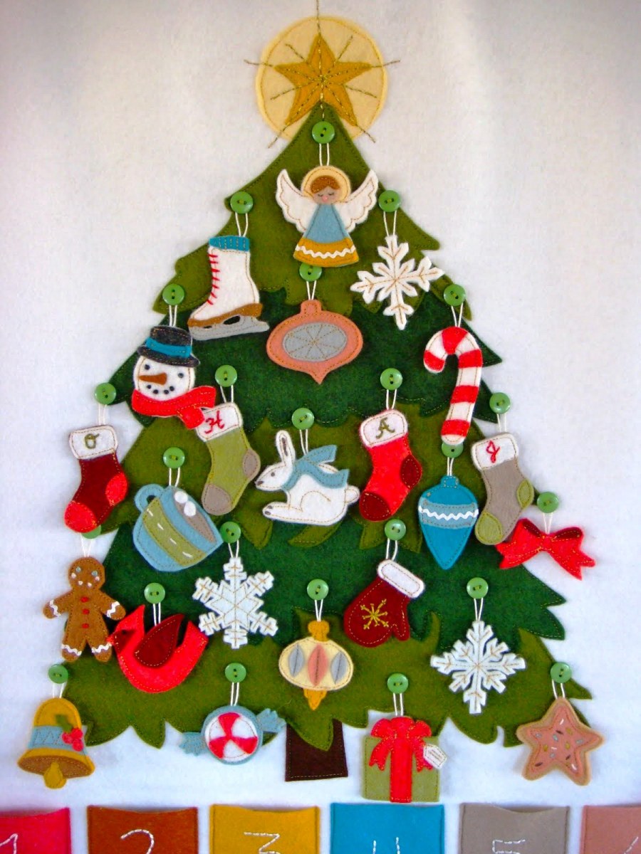 Елка из фетра своими руками