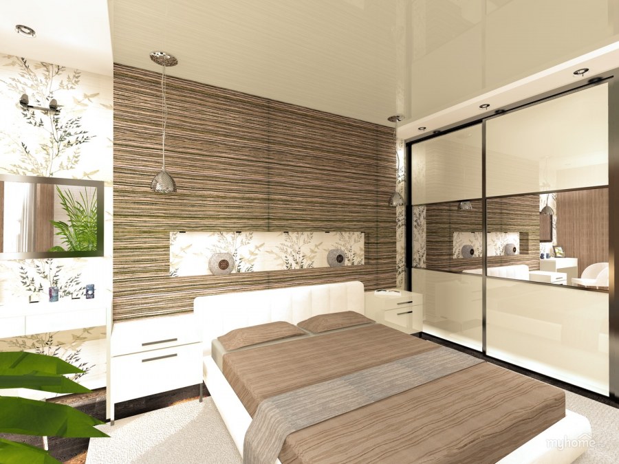 Спальня лофт 10 кв м