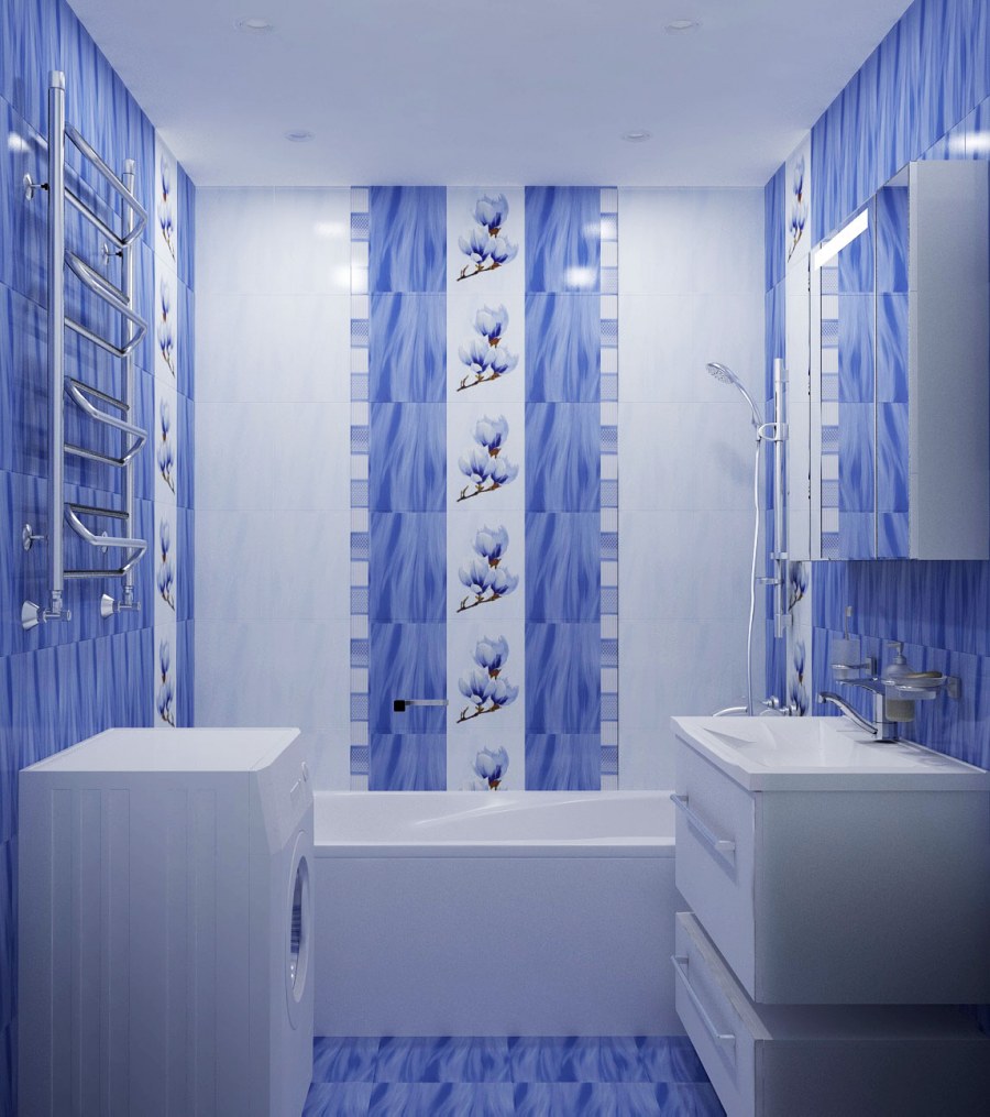 Плитка Аксима Агата голубая