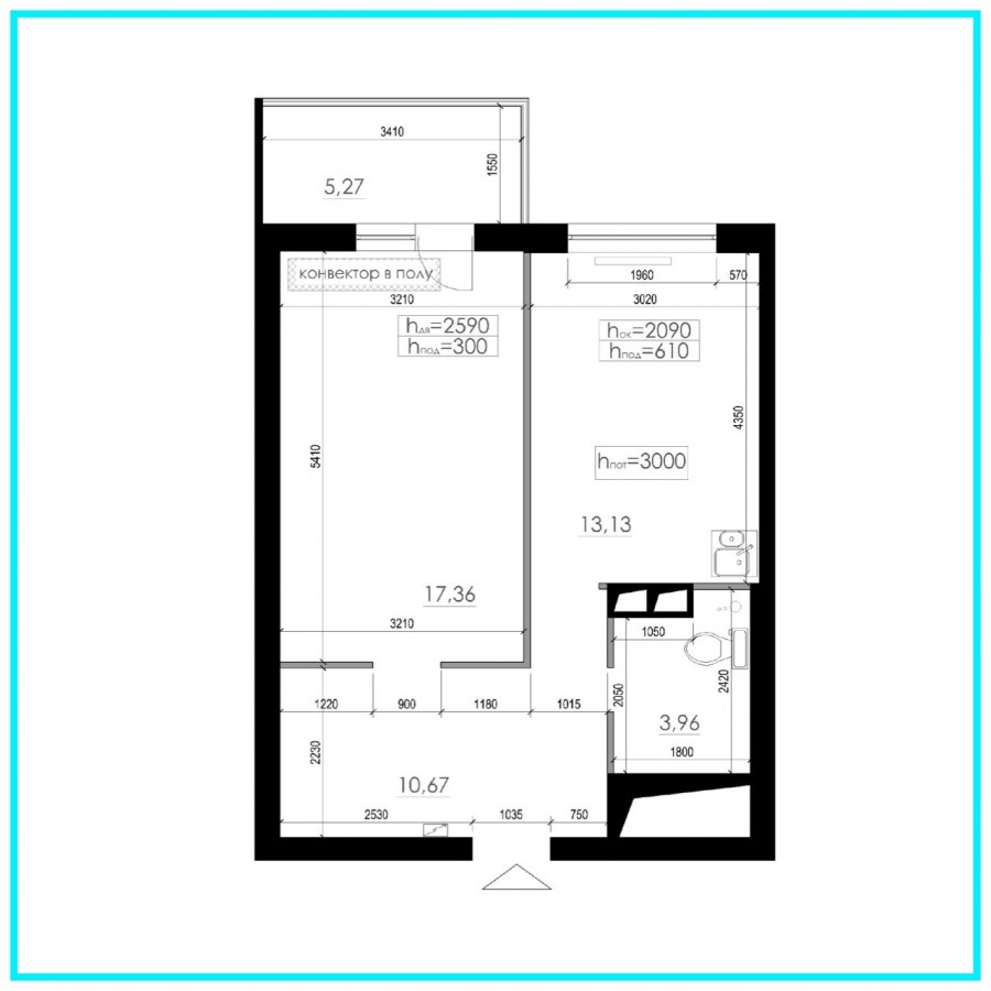 Планировка однокомнатной квартиры старой планировки