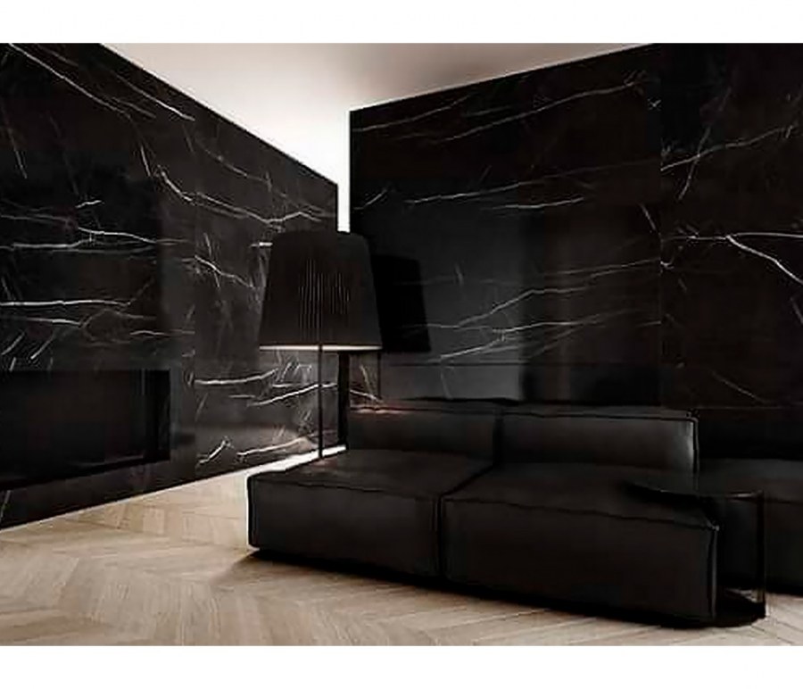 Неро марквина мрамор камин