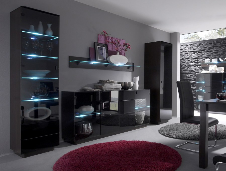 Гостиная Helvetia Lee черный глянец