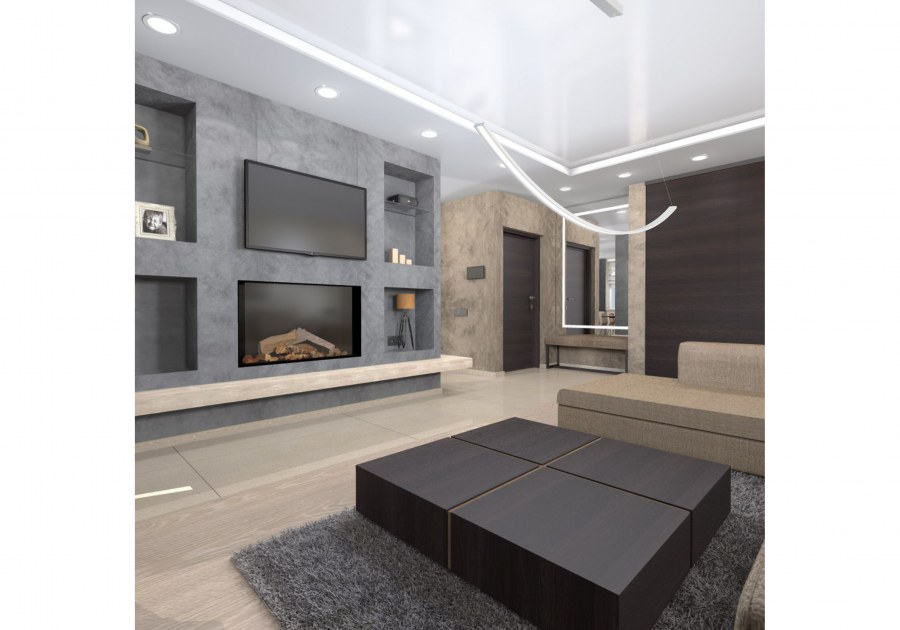 Гостиная в стиле Хай тек