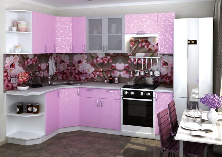 Кухня Орхидея 2м Дисави