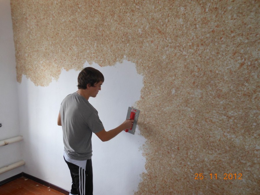 Фактурная шпаклевка для стен