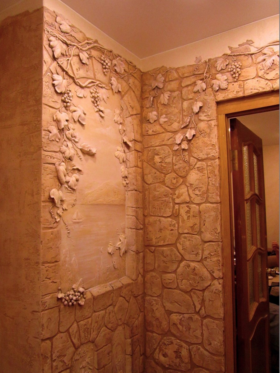 Водоэмульсионная фактурная краска для стен