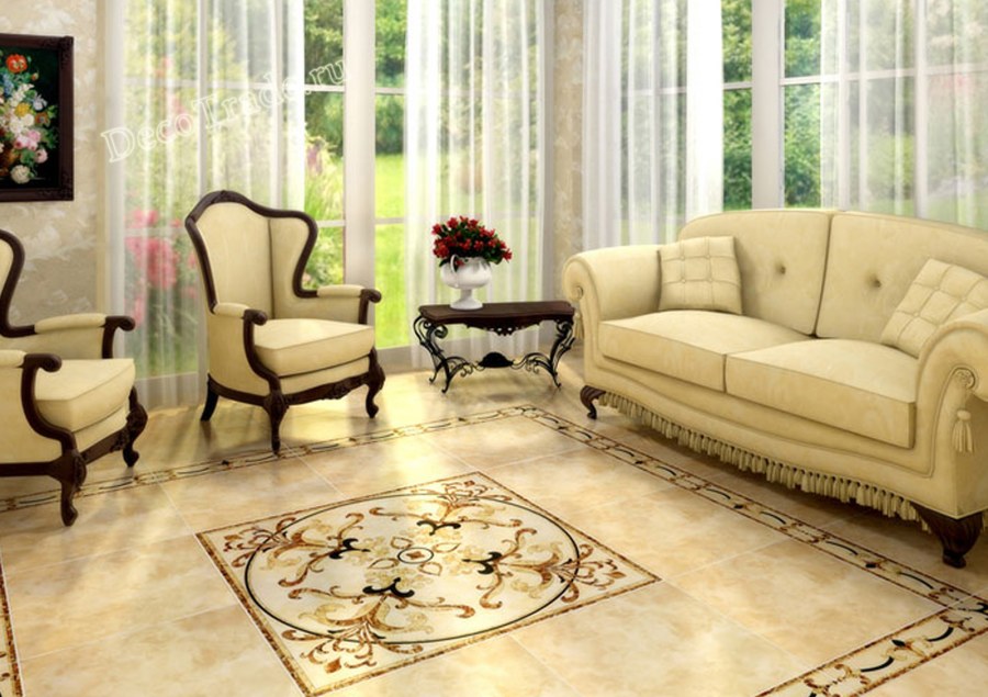 Декор Valentino scuro Roseton 120x120 Infinity Ceramic Tiles