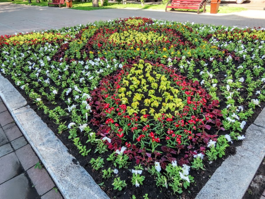 Объемные клумбы