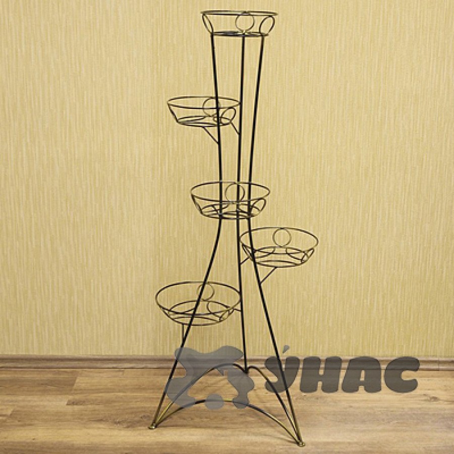 Подставка д/цветов "вышка классика 9" медн.