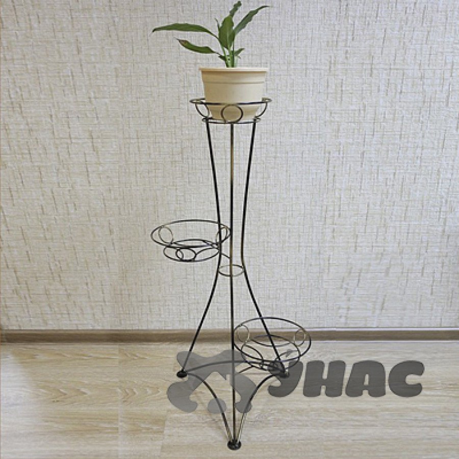 Подставка д/цветов "вышка классика 3" медн.