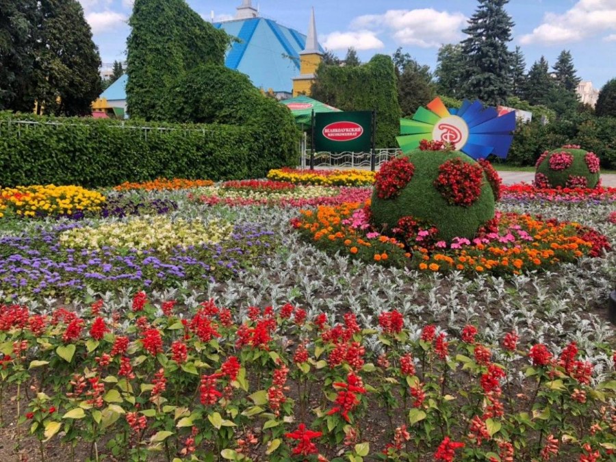 Парк Победы СПБ цветники