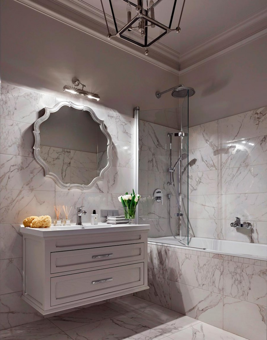Мраморная ванная комната