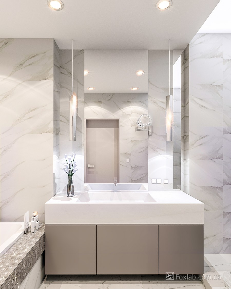 Ванная в Мраморном стиле