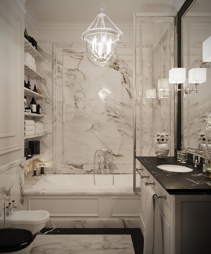 Ванная в парижском стиле