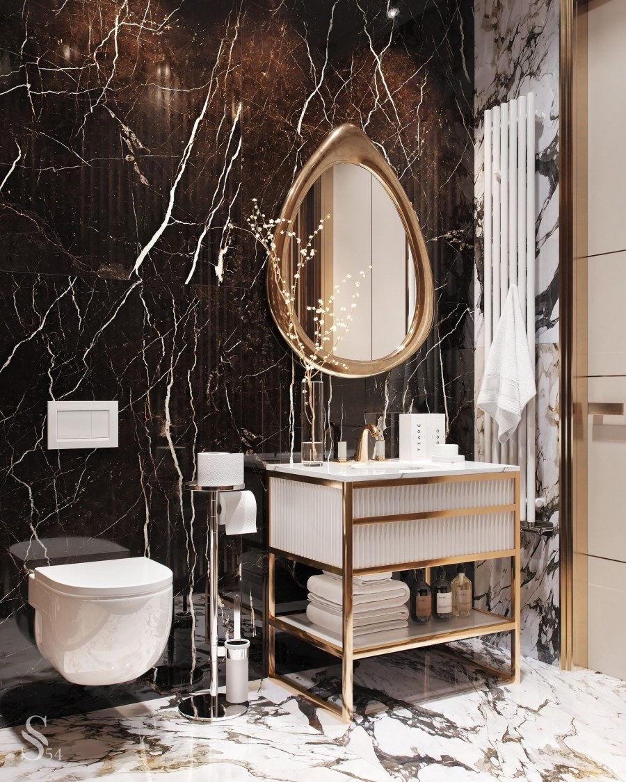 Интерьеры ванной комнаты премиум класса