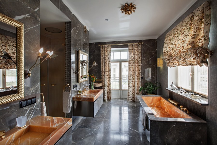 Ванна в стиле Фьюжн