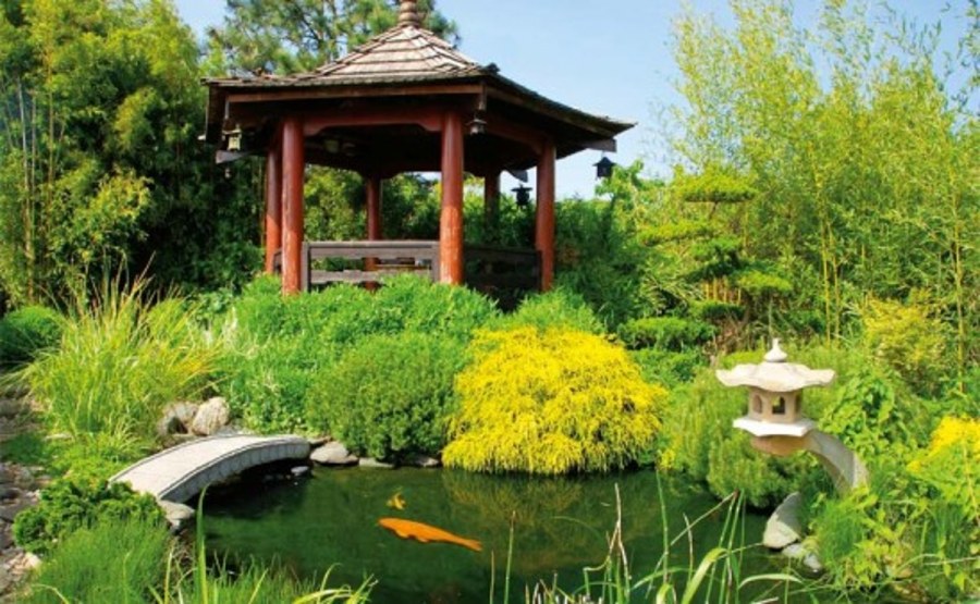 Пергола в японском саду