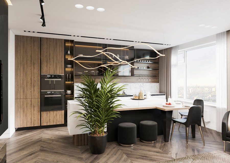 Студия в стиле Мегаполис