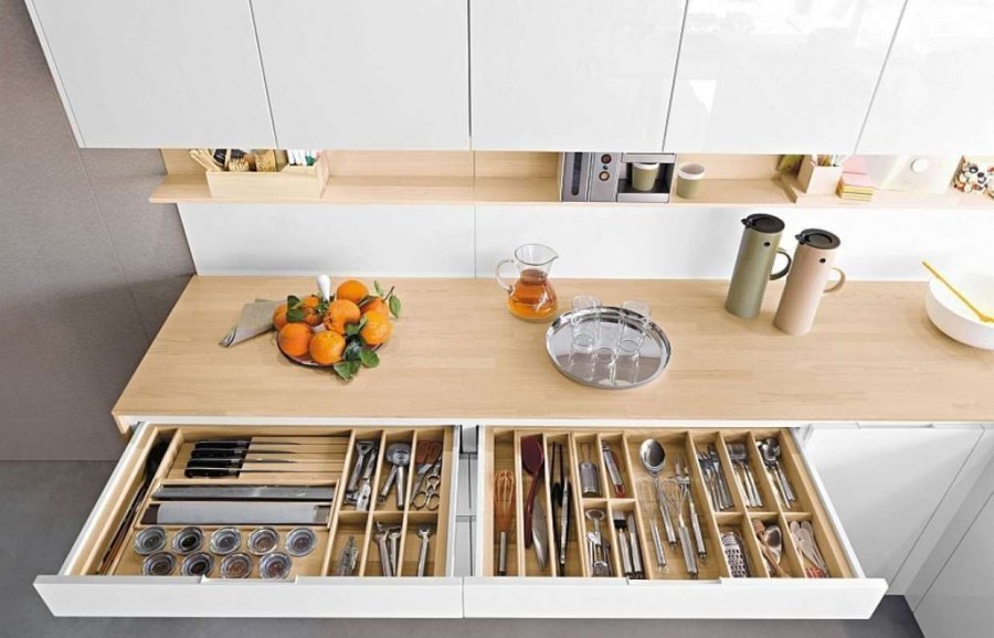 Необычные кухонные ящики