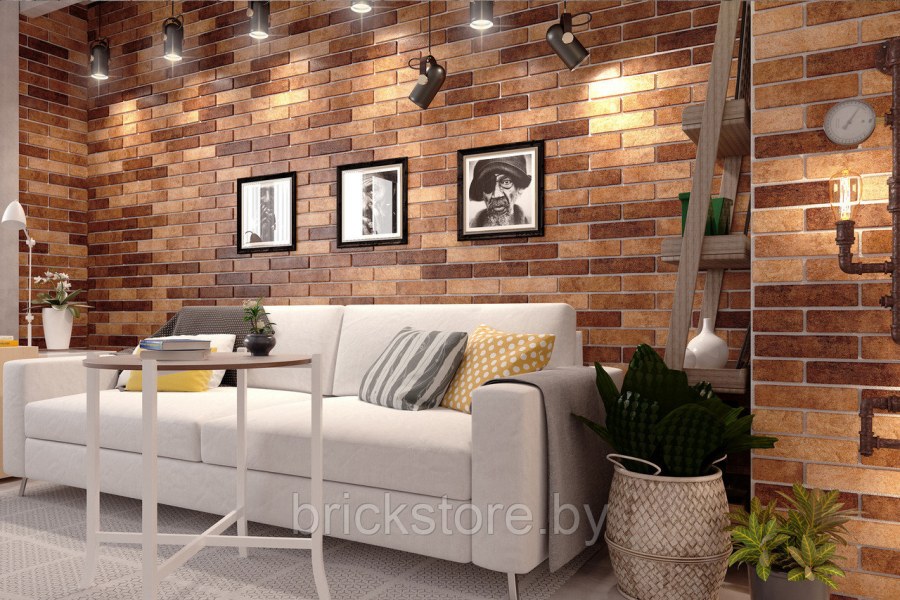 Плитка Brickstyle Outdoor Indoor Porcelain на стене