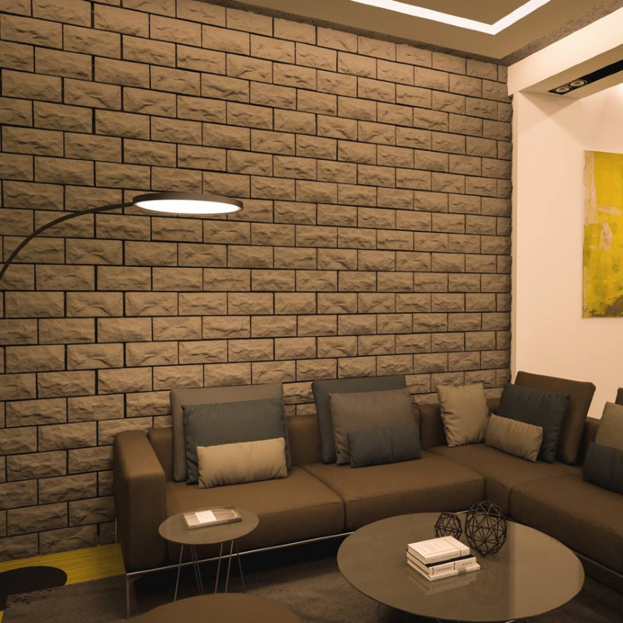 Гипсовые 3д панели кирпич