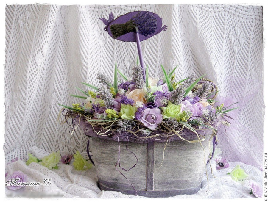 Флористическая композиция в стиле Прованс