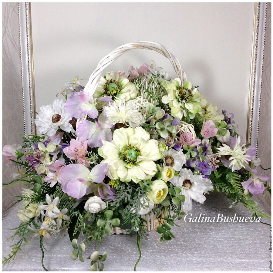 Цветочные корзины в стиле Прованс