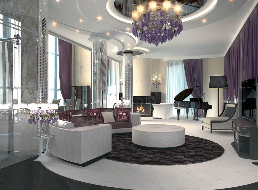 Квартира студия в стиле арт деко