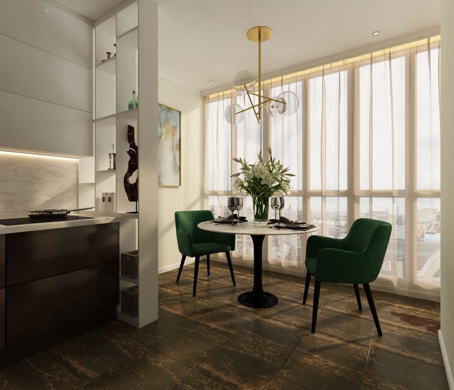 Двухуровневый лофт 60 кв м