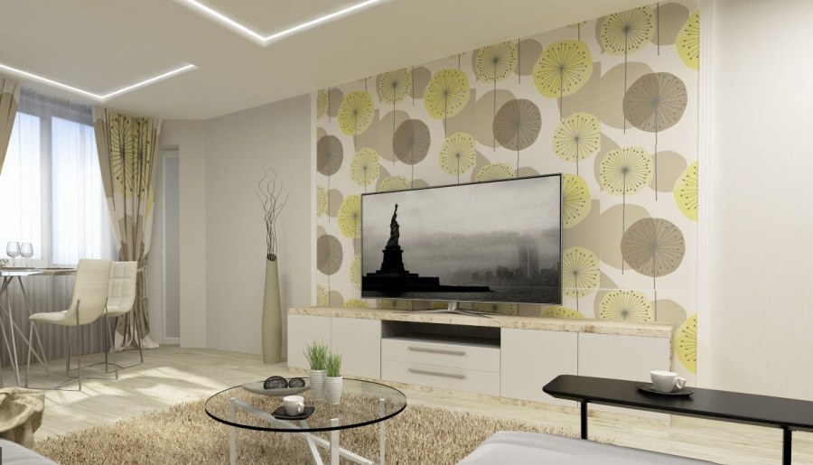 Обои для зрительного увеличения комнаты