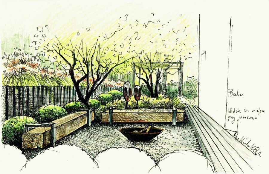 Скетч ландшафт